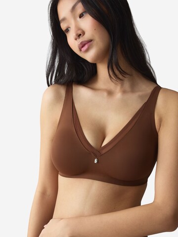 TRIUMPH Bustier Soft-BH ' Red Label True Shape Sensation ' in Braun