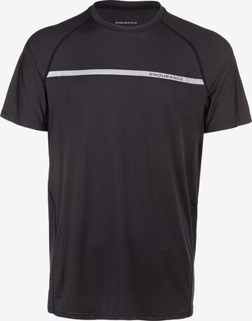ENDURANCE Functioneel shirt 'Serzo' in Zwart: voorkant