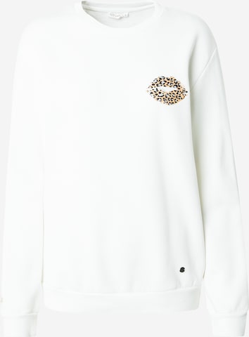 Key Largo - Sudadera 'Kiss' en blanco: frente