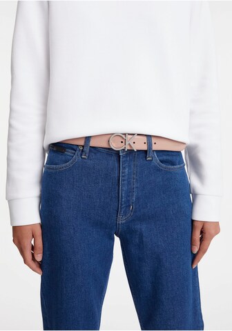 Ceinture Calvin Klein en marron : devant