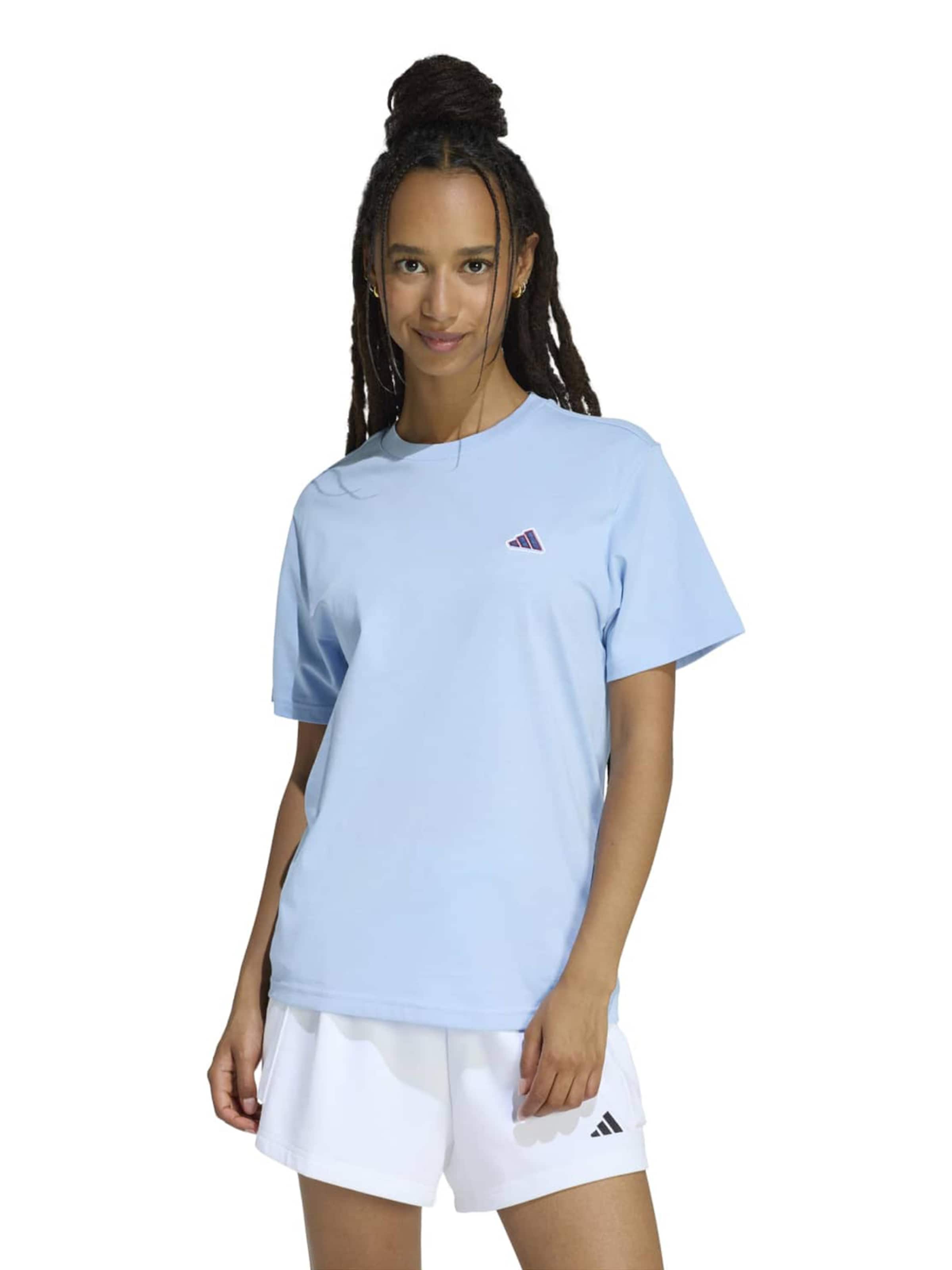 ADIDAS SPORTSWEAR Λειτουργικό μπλουζάκι σε μπλε: μπροστά