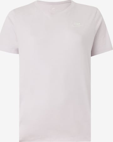 Nike Sportswear Majica 'Club Essential' | vijolična barva: sprednja stran