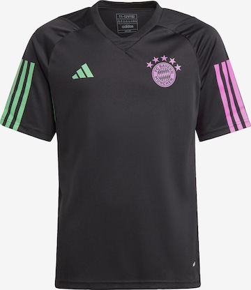 T-Shirt fonctionnel 'FC Bayern München Tiro 23' ADIDAS PERFORMANCE en noir : devant