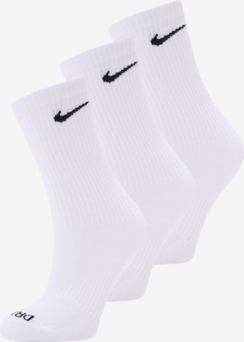 Nike Sportswear Urheilusukat 'Everyday Plus' värissä valkoinen: etupuoli