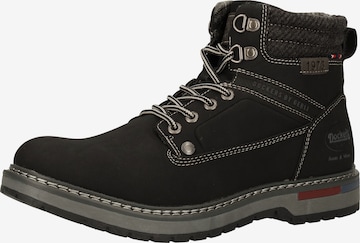 Boots stringati di Dockers by Gerli in nero: frontale