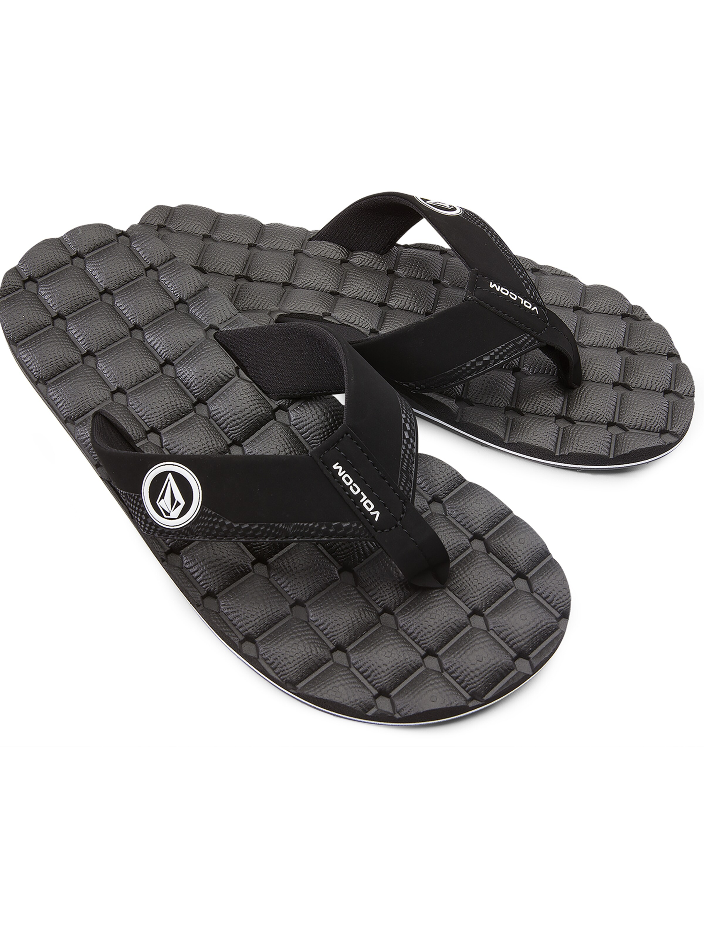 Volcom Teenslippers 'Recliner' in Zwart