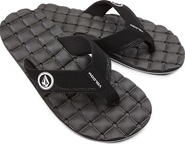 Volcom T-Bar Sandals 'Recliner' in Black