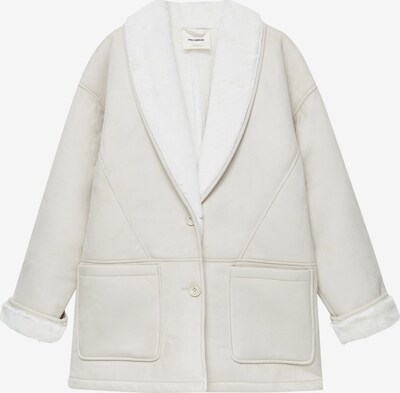 Pull&Bear Winter coat in Ecru / White, Item view