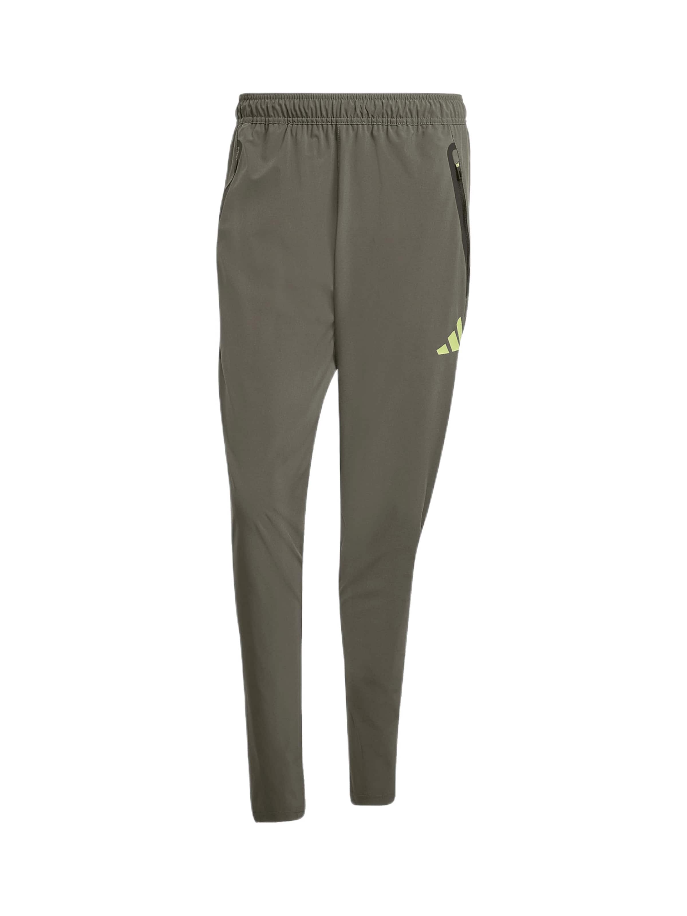 Coupe slim Pantalon de sport 'Real Madrid Vis Tech Travel' ADIDAS PERFORMANCE en gris : devant