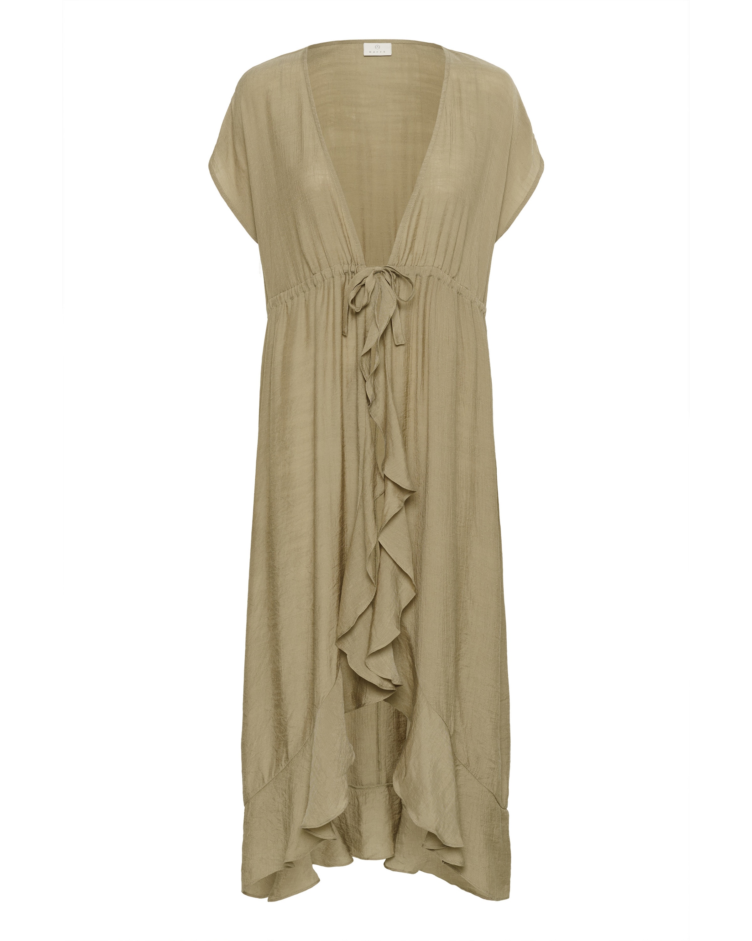 Kaffe Kleid 'Bay' in Grün: Vorderseite