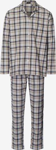 Hanro Pajamas long 'Cozy Comfort' in Beige: front