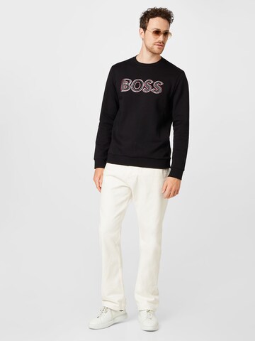 BOSS Green Sweatshirt 'Salbo' in Schwarz