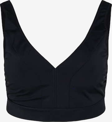 T-shirt Top per bikini 'SKANU' di Swim by Zizzi in nero: frontale