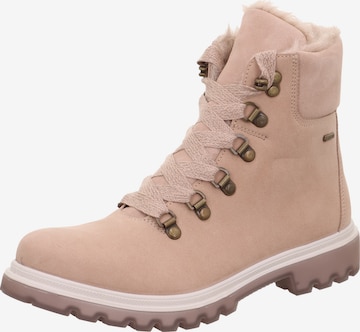 Legero Schnürstiefette 'Monta' in Pink: Vorderseite