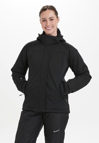 Vertical Athletic Jacket 'Meila' in Black: front