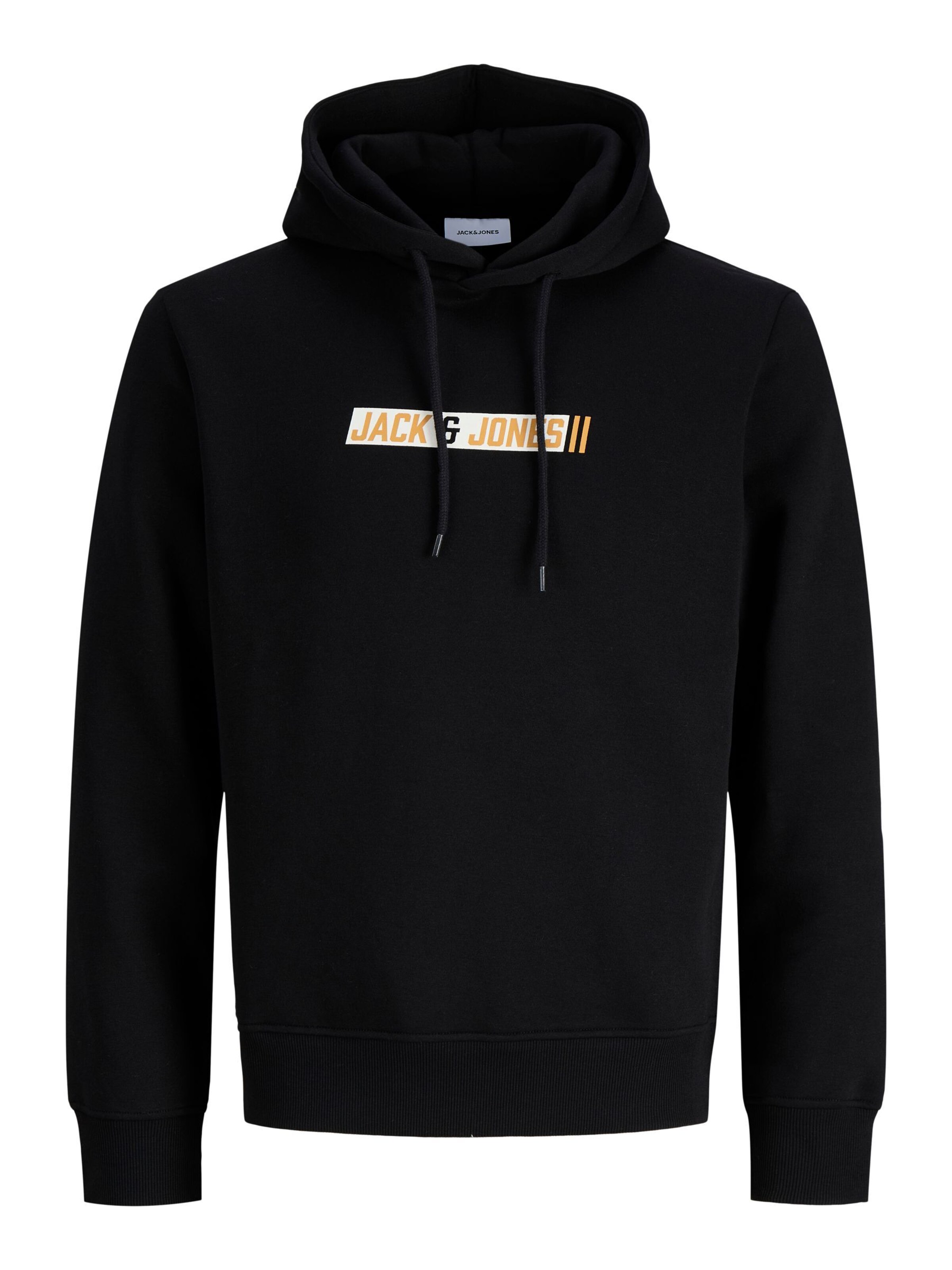 JACK & JONES Sweatshirt in Zwart: voorkant