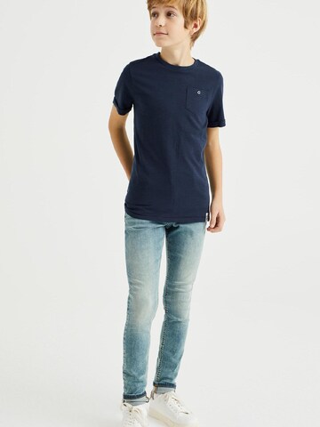 WE Fashion Skinny Jeans in Blauw