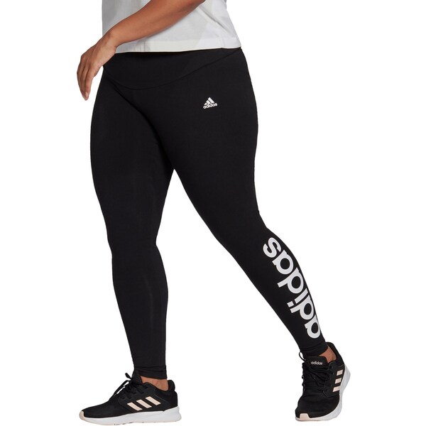 ADIDAS SPORTSWEAR Skinny Workout Pants 'Essentials High-Waisted Logo ' in Black