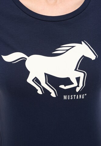 MUSTANG T-Shirt 'Loa' in Blau