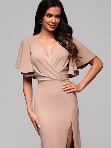 Ombre Evening dress in Beige
