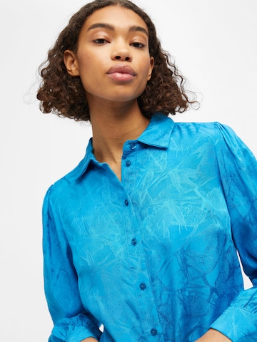 OBJECT Bluzka 'Aya' w kolorze niebieski