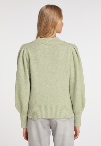 MYMO Knit Cardigan in Green