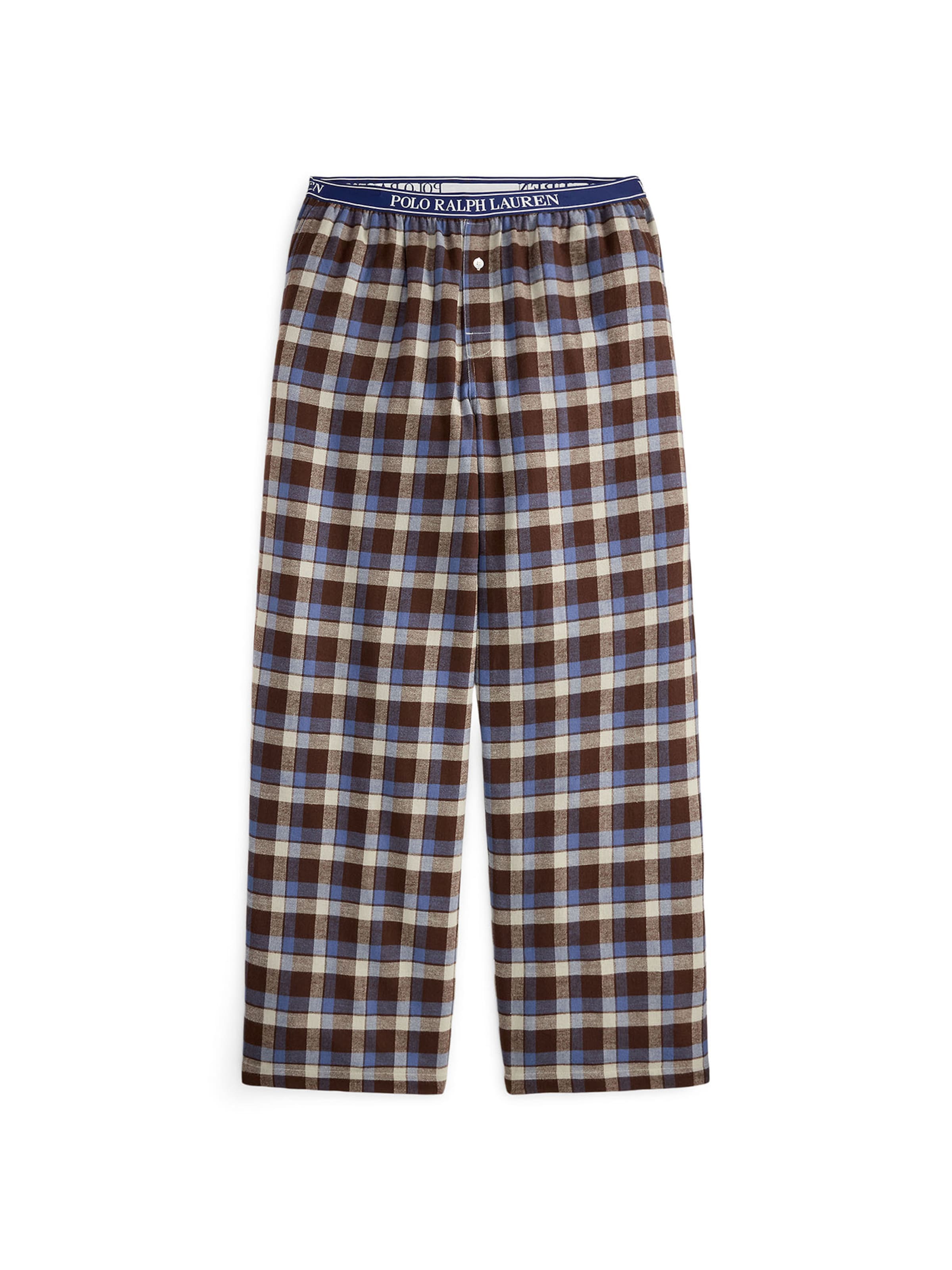 Pantalon de pyjama ' Cozy Flannel ' Polo Ralph Lauren en beige : devant