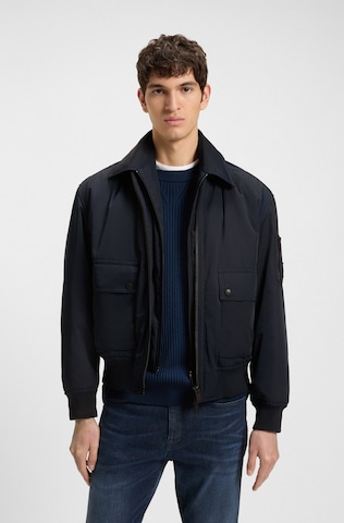 BOSS Orange Between-Season Jacket in Blue: front