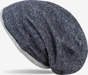 styleBREAKER Mütze 'Beanie Mütze mit All Over Glitzer' in Blau: Vorderseite