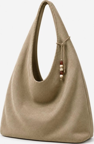 Sac bandoulière 'Hobo-Tasche Taupe' HNK en gris : devant