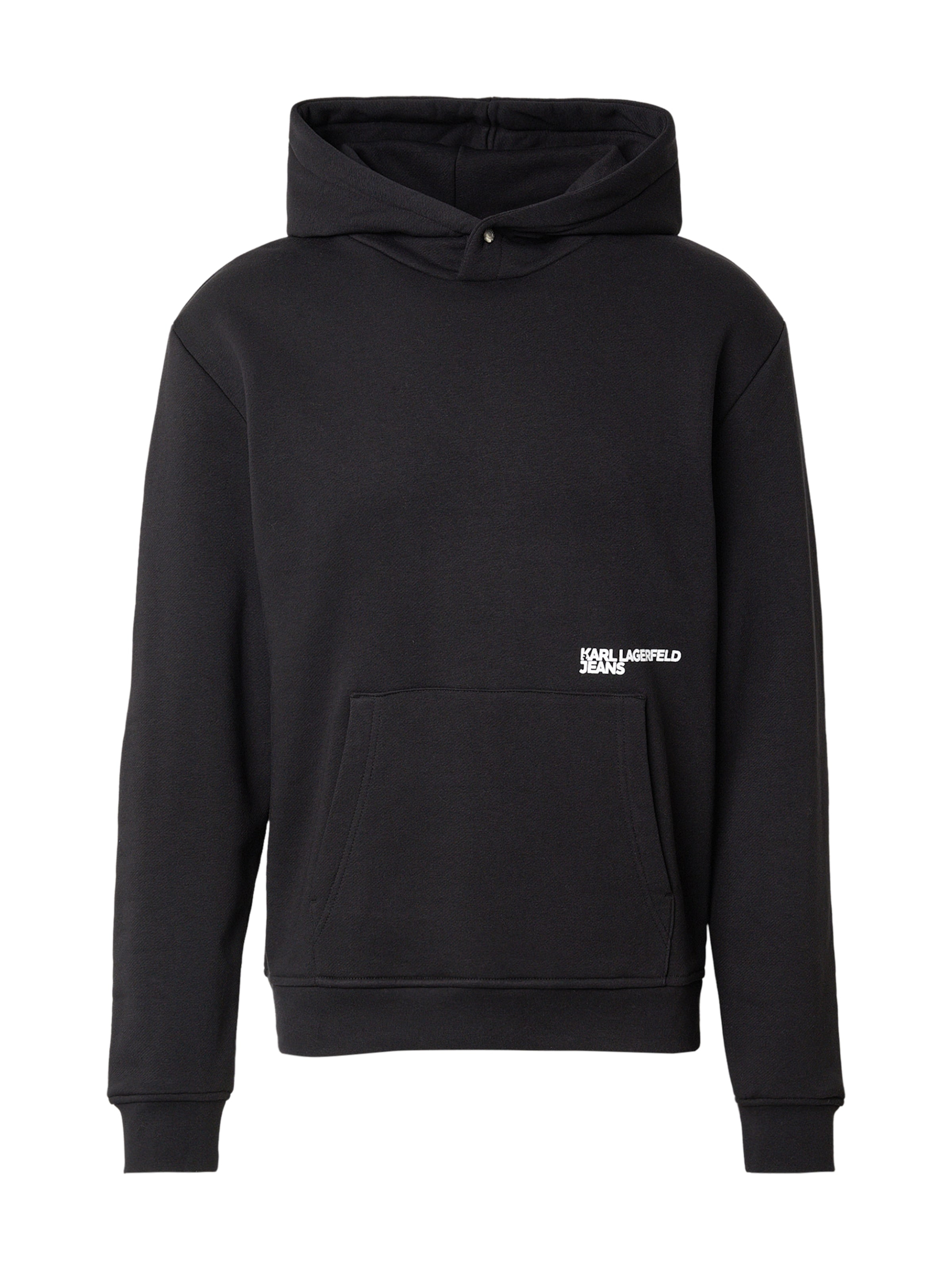 KARL LAGERFELD JEANS Свитшот 'ESSENTIAL' в Черный: спереди