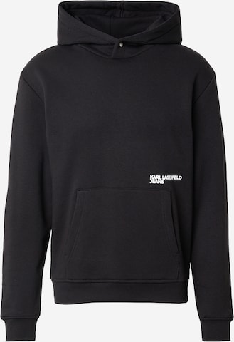 KARL LAGERFELD JEANS Свитшот 'ESSENTIAL' в Черный: спереди