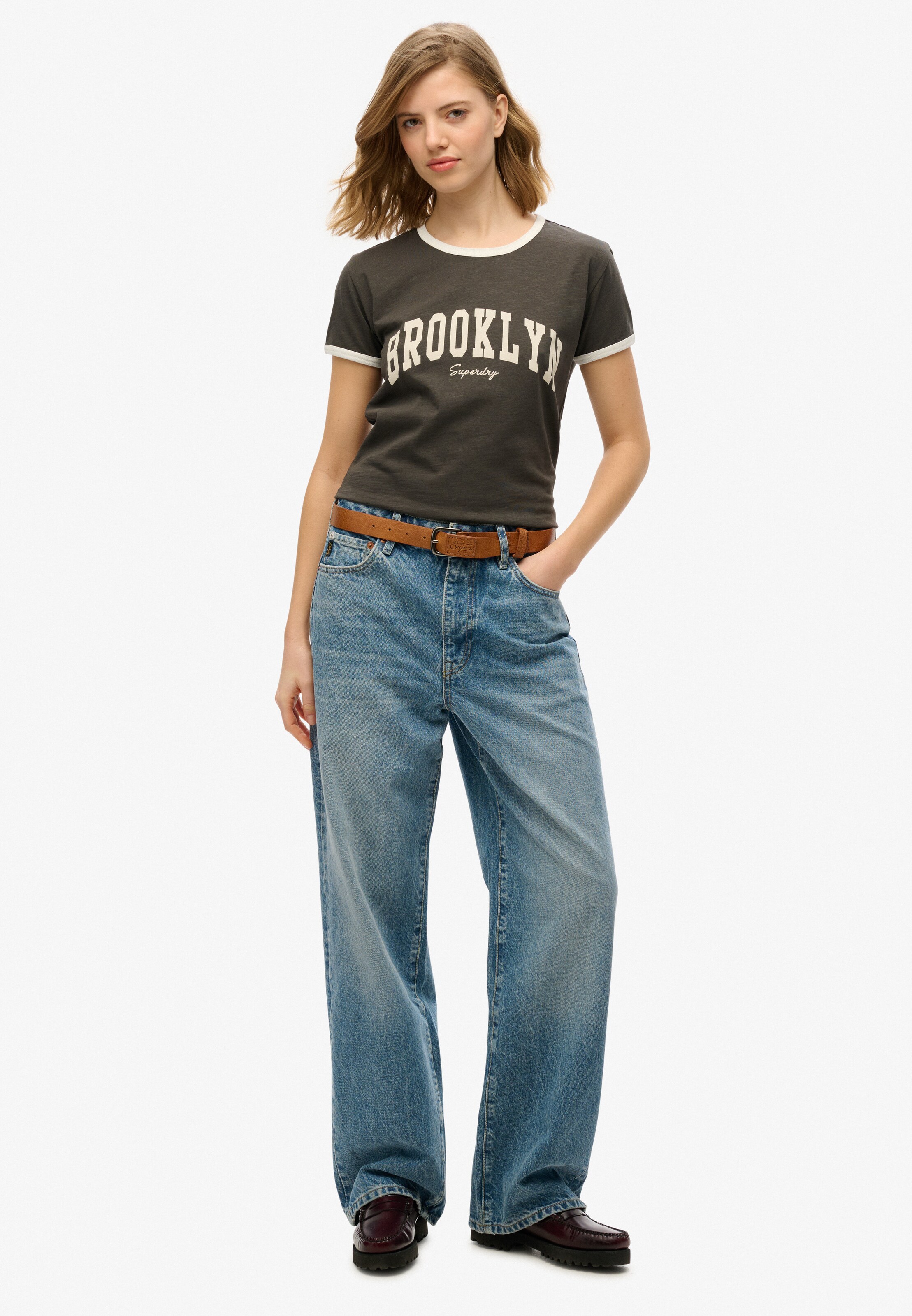 Superdry & Co Shirt 'Athletic Essentials' in Grey