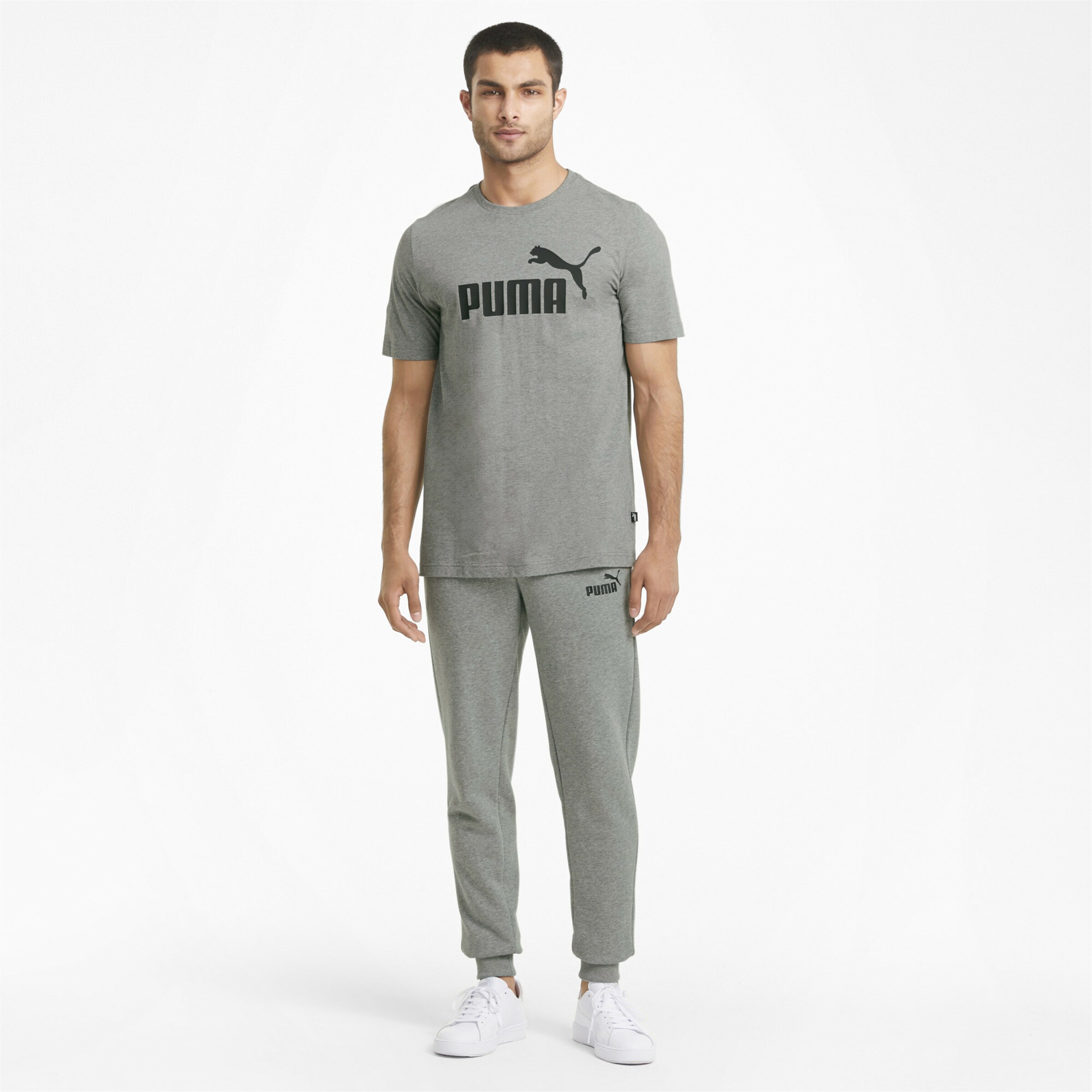 Männer Sportarten PUMA Sporthose 'Essentials' in Graumeliert - XJ65465 Männer Sportarten PUMA Sporthose 'Essentials' in Graumeliert - XJ65465