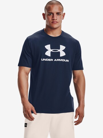 Coupe regular T-Shirt fonctionnel UNDER ARMOUR en bleu : devant