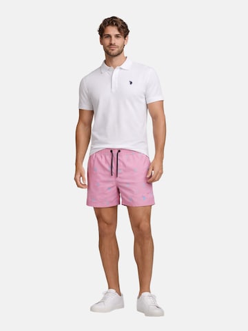 Shorts de bain U.S. POLO ASSN. en rose