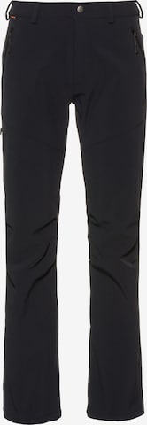 MAMMUT Regular Outdoor Pants in Black: front