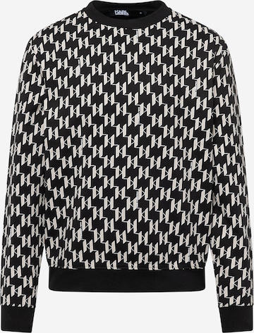 Karl LagerfeldSweater majica - crna boja: prednji dio