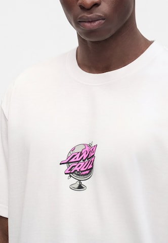T-Shirt 'Knibbs Cryptic World Centre' Santa Cruz en blanc