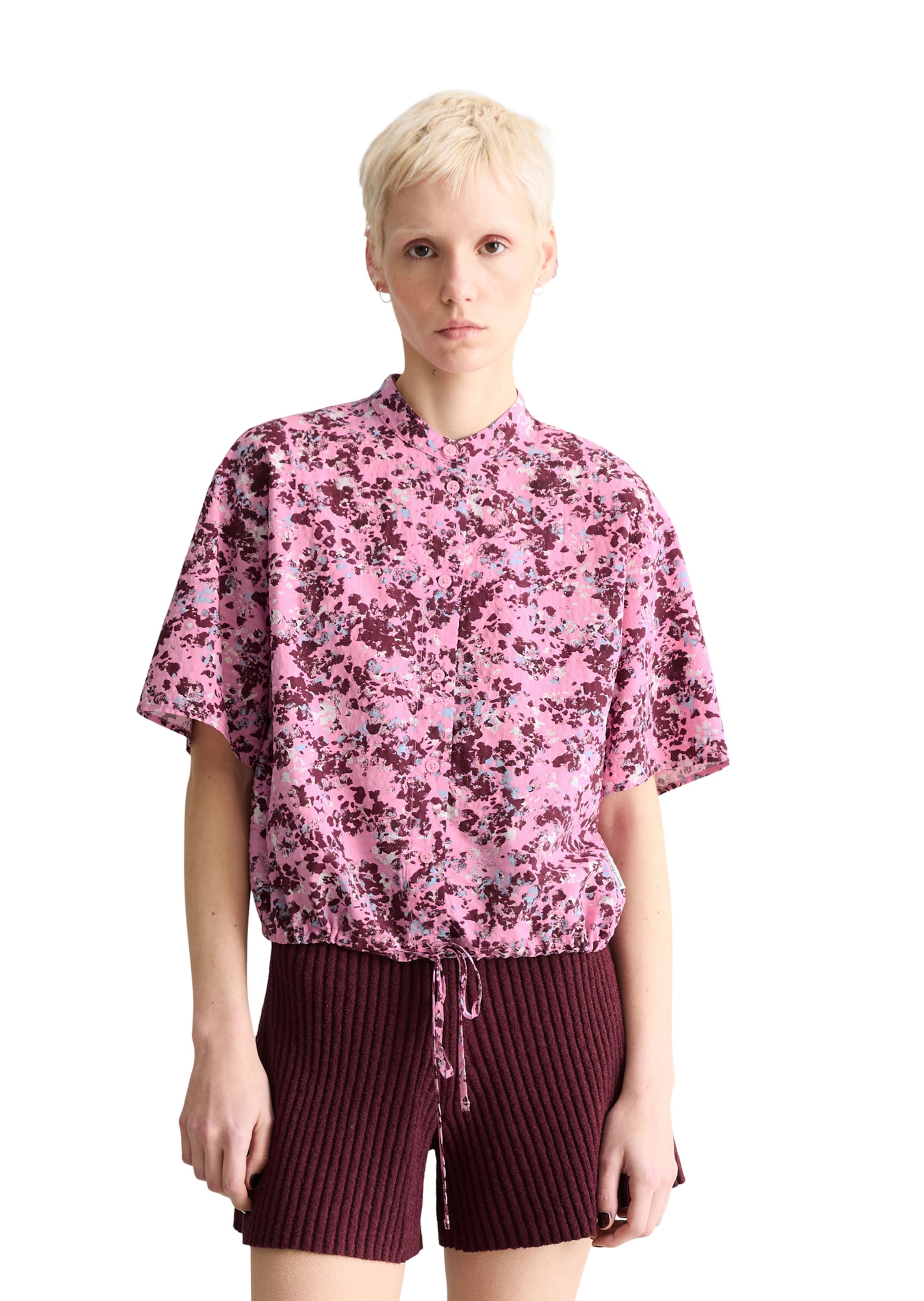 Marc O'Polo DENIM Blouse in Roze: voorkant