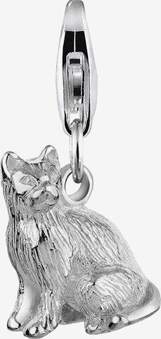 Nenalina Pendant 'Katze' in Silver: front