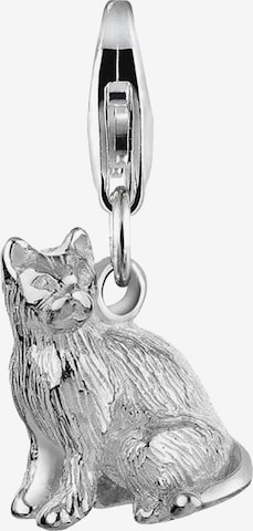 Pendentif 'Katze' Nenalina en argent : devant