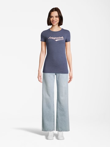 AÉROPOSTALE T-Shirt 'JKI SCRIPT' in Blau