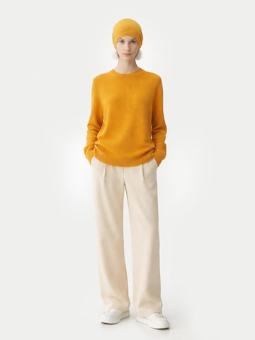 GOBI Cashmere Pullover 'Cashmere Hat & Sweater Set'‌‌‌‌ in Orange