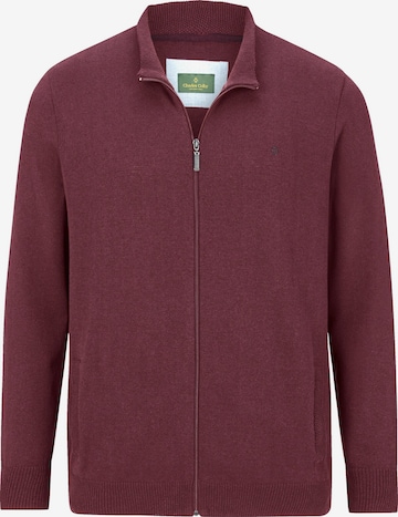 Charles Colby Knit Cardigan 'Earl Thomas' in Red: front