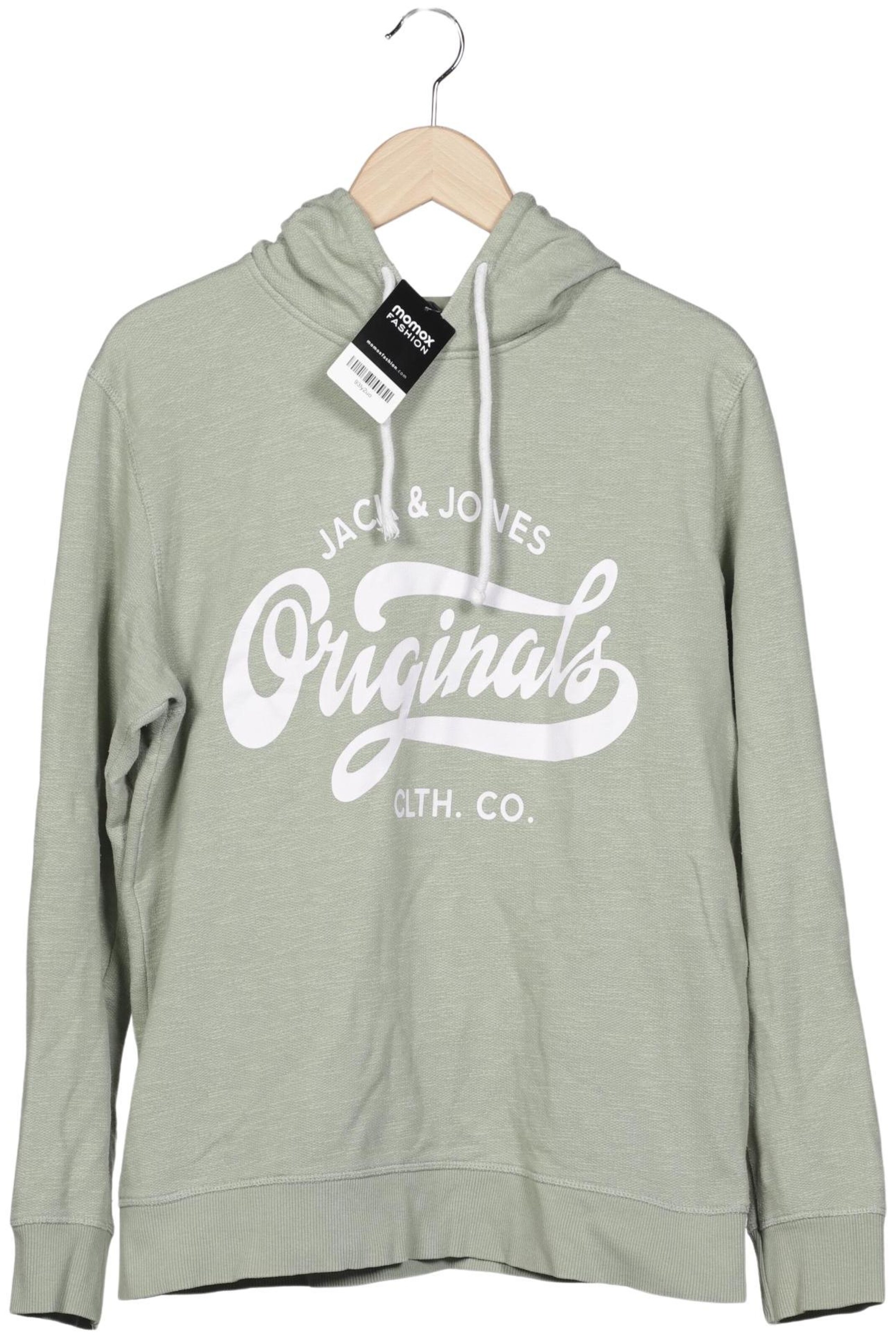 JACK & JONES Sweatshirt & Zip-Up Hoodie in L in Green: front
