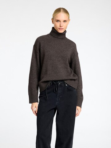 Pull-over SELECTED FEMME en marron : devant