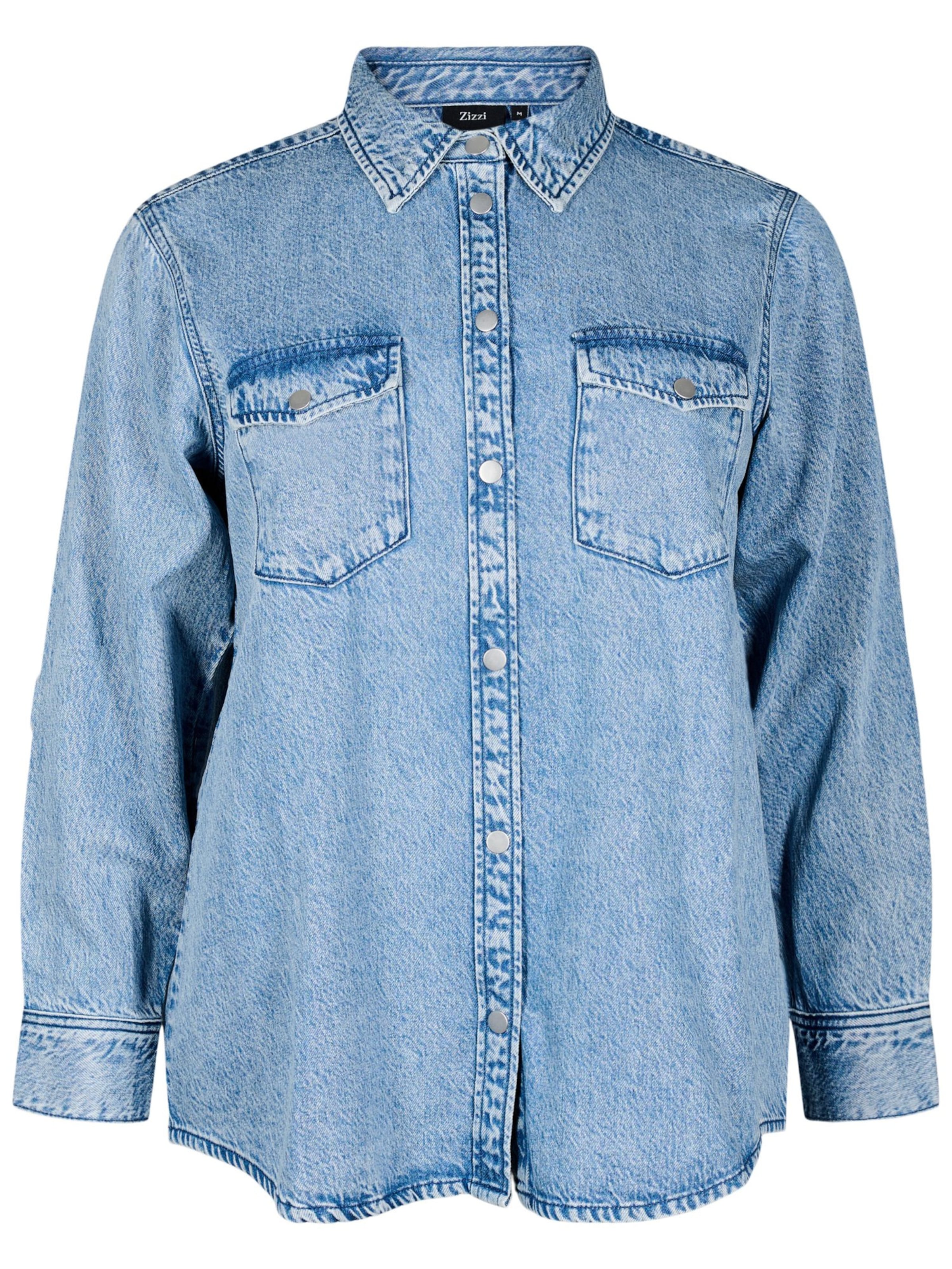 Zizzi Блузка 'CADAMI' в Синий: спереди