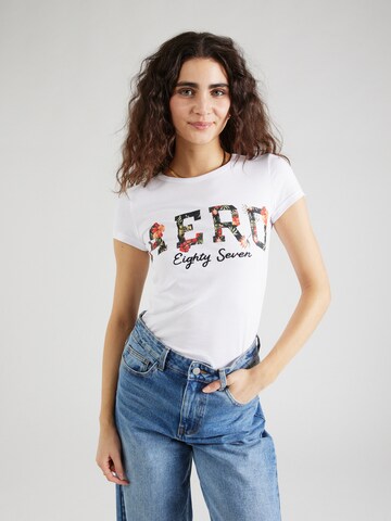 T-shirt AÉROPOSTALE en blanc : devant