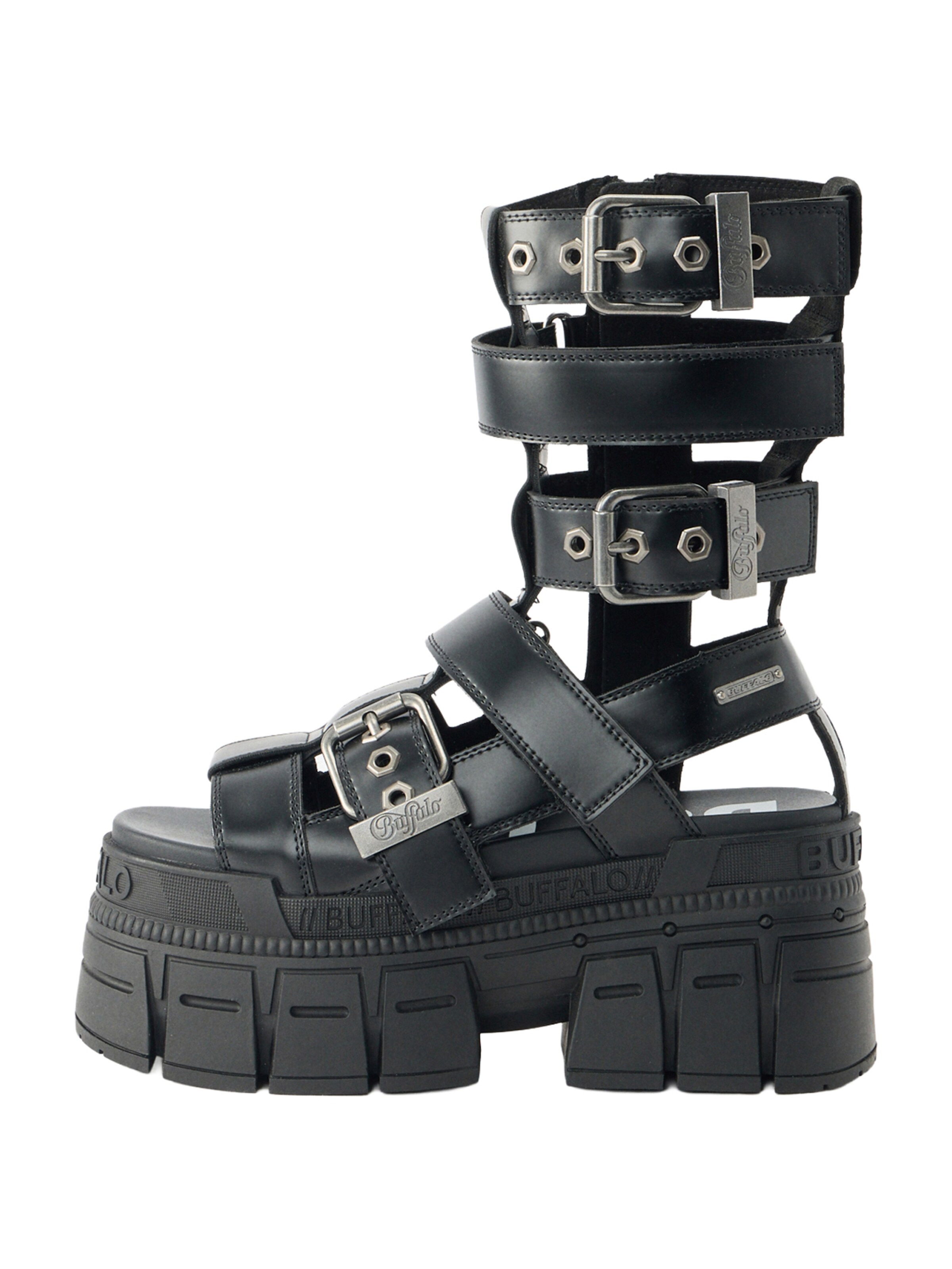 BUFFALO Sandaal 'GOSPHER ZEUS' in Zwart: voorkant